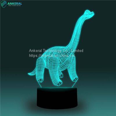 Factory Best Sellers Dinosaur 3D Night Light APP Control for Boys photo-2