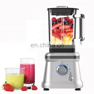 High Speed  1000W Square Glass Jar Milkshake Sauce Soup Meat Food Juicers Blender And Mixer