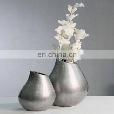 aluminum smooth shiny finished flower pot