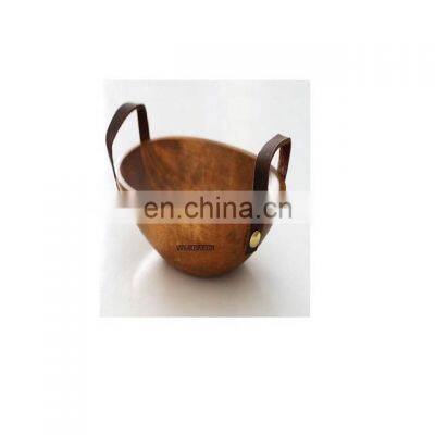 Fancy Wooden Bird Pots Bowl photo-2