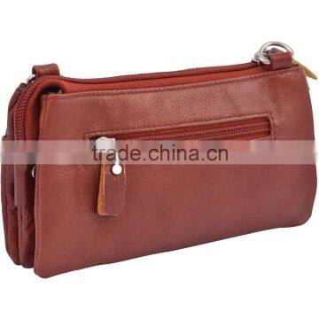 Wholesale Cow Leather Women Shoulder Bag Clutch Purse Handbag With Shoulder Strap photo-5