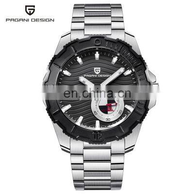 PAGANI DESIGN 1636 Мужские стильные и повседневные кварцевые часы со стальной ремешкой и автоматическим датчиком даты photo-3