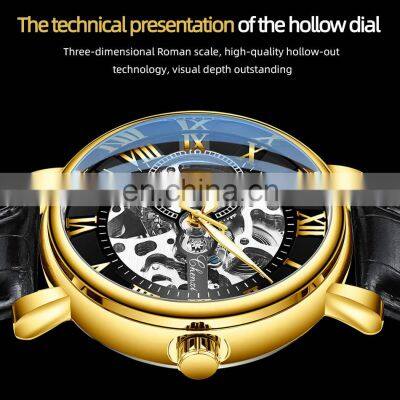 CHENXI 8878 Luxury Mens Mechanical Wristwatch Waterproof Automatic Watch Men Leather Business Watches Men Wrist Top photo-5