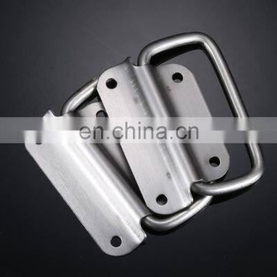 Modern Silver Stainless Steel Cabinet Catch Pull Handle Hinge photo-4