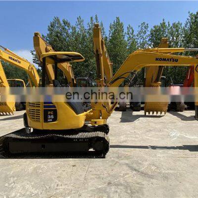 Open cabin komatsu pc35 excavator , Used komatsu digger , Komatsu mini excavator for sale