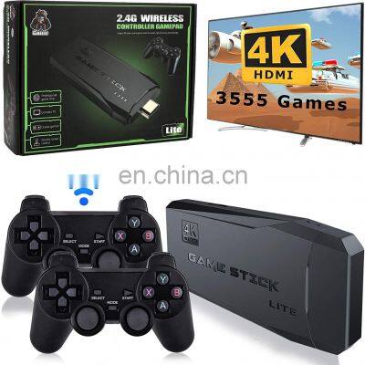 Wholesale M8 4K HD TV Game Stick Built in 3500/10000 Games Video 3D Game Console With 2.4G Wireless Gamepad Controller For Ps1 photo-4