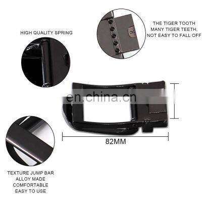 Wholesale Custom Simple Clip Reversible Leather Ratchet Pin Buckle Leather Belt Buckle photo-4