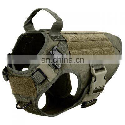 Custom Army Tactical Dog Training Harness Vest Adjustable Tactical Military Dog Harness Vest