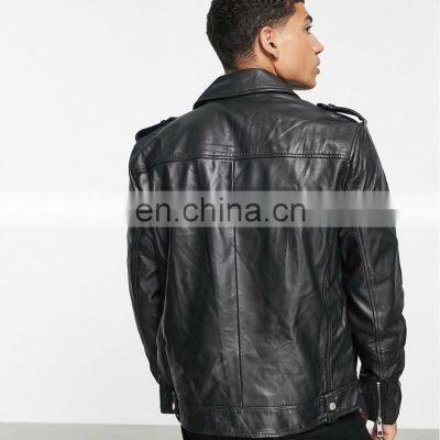 Hot Selling Leather Winter Jacket Top Quality Original Leather Winter Jacket photo-5