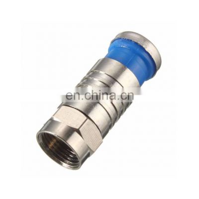 Brass/copper Waterproof RG59 RG6 compression F male connector