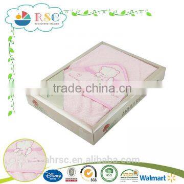 Baby Hooded Bath Towel Wrap for Toddlers Hooded Towel Wrap photo-5