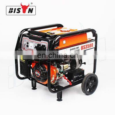 Bison China 3Kw 3Kv 3Kva 3.3Kva 220 V Light Weight Compact Gasoline Petrol Generator Price