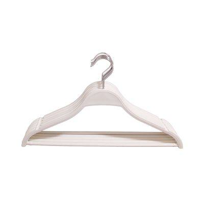 High Quality Clothing Shop Display White Plastic Pajamas Hangers Swivel Durable Non-slip Rack photo-5