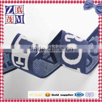 fashion customized brand name design jacquard elastic wholesale webbing                        
                                                                                Supplier's Choice