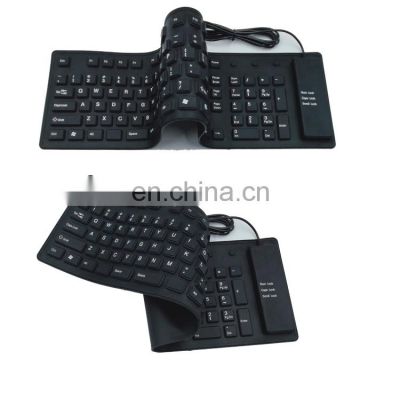 Soft silicone keyboard Wired Silent keyboard Waterproof keyboard