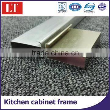 modern design aluminium glass door MDF kitchen cabinet handle profile/cupboard door frame profile