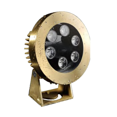 Luz submarina WD-S501 | Cuerpo de acero inoxidable o cobre | IP68 | Módulo LED 6W 12W | A prueba de agua