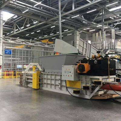 waste paper compactor baler machine