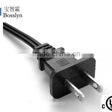 Top Material American Canada NEMA 1-15p nispt-2 2pin Universal power cord UL Approved