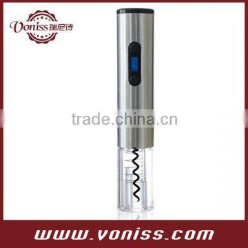 Automatic Electric Wine Opener in Stainless Steel with LCD Temperature and Power Display