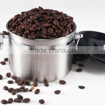 stainless steel coffee canister 800ML with data note