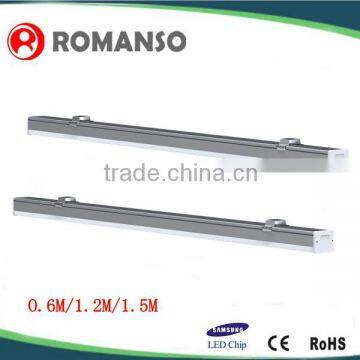 Samsung / Epistar led linear suspension lighting 600/1200/1500mm CE RoHS exterior led linear lighting