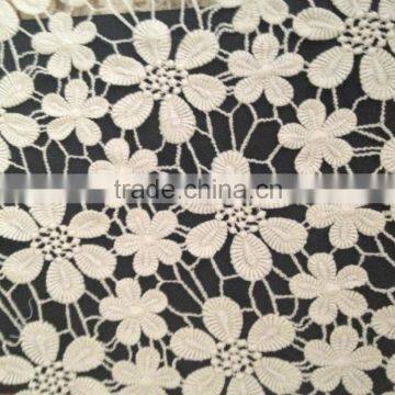 Accessory Hot Milk Silk Embroidery Full Lace With Flower Lace Fabric photo-3