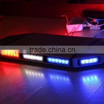 28" Inch Low Profile Magnetic Roof Mount Code3 Sound-off Emergency Vehicle Strobe Warning Mini LED Light Bar photo-4