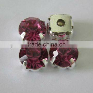 REAL RHINESTONES A STONE GRADE WITH PRESETTING APROX: 10MM ROSE