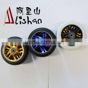 Black Scooter Wheels 110 mm For Pro Scooters photo-4