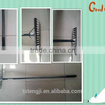 steel rakes with metal handle