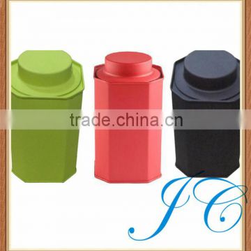 Different colors big tin box/Chinese tea tin box for sale with low price