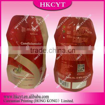 Liquid Stand up Plastic Pouch/aluminum Foil Free Shaped Package Bag photo-5