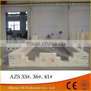 Refractory Fused Cast AZS Fire Bricks for boiler