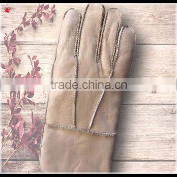 2016 Women's Fashion Yellow Double Face Integration Fur Gloves photo-2