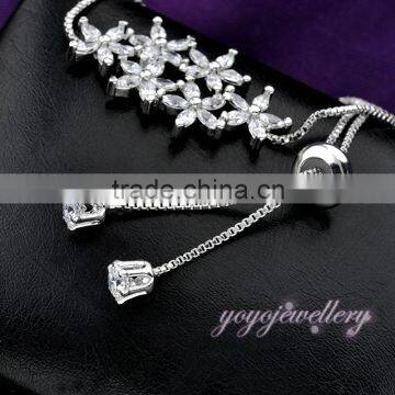 Zircon Design Stone Gold Model Copper Bracelet photo-4