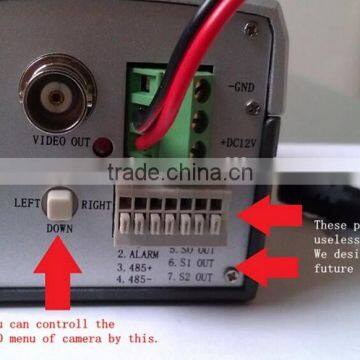 BNC Interface H.264 Low Illumination 1/3'' 1.3Mega 960P Box Camera photo-4