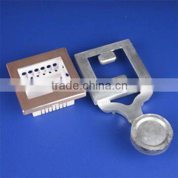 Brushed and Anodized Aluminum Alloy Die Casting Wall Switch Socket