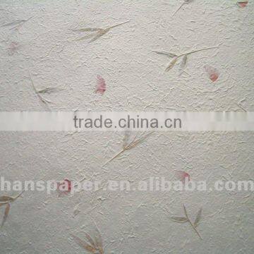 Handmade Paper With Petals and Leaves