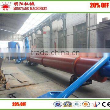 Eco-friendly high temperature rotary drum type 11kw wood waste dryer with high capacity