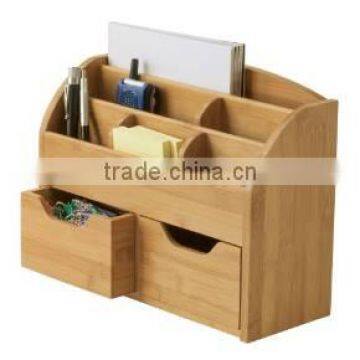 Chinese supplier Bamboo Office Desk Organizer for stationery holder