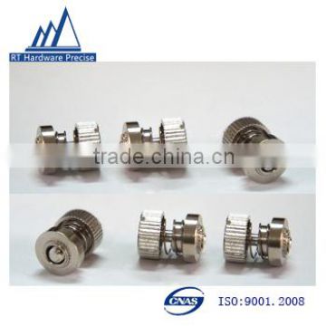 Spring pressure riveting screw