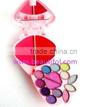 OEM lovely soft kid eyeshadow, blush powder, combined makeup shimmer long lasting eyeshadow