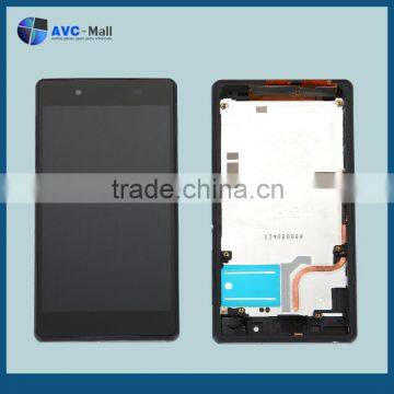 LCD display and digitizer assembly with frame for Sony Xperia Z2 L50 black