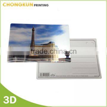 Cheap Tourist Souvenir Gift, Custom Souvenir Items,Souvenir 3D Postcard