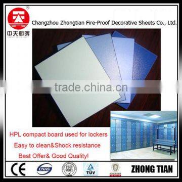 lockers board hpl high pressure laminate board fireproof board compact laminate board