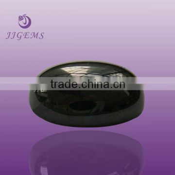 Natural black oval cabochon onyx stone