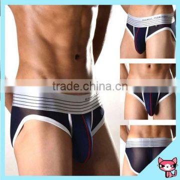 Black Color innerwear Full Cotton Underwear New Design Transparent brief for men