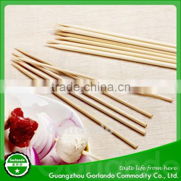 2.5x250mm round barbeque bamboo skewers with sharp end