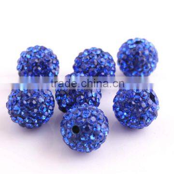 Cobalt Color 8mm to 20mm AAA Quality Wholesales Clay Crystal rhinestone Beads for Jewlery Making